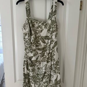 Abercrombie & Fitch Olive and Cream Mini Dress